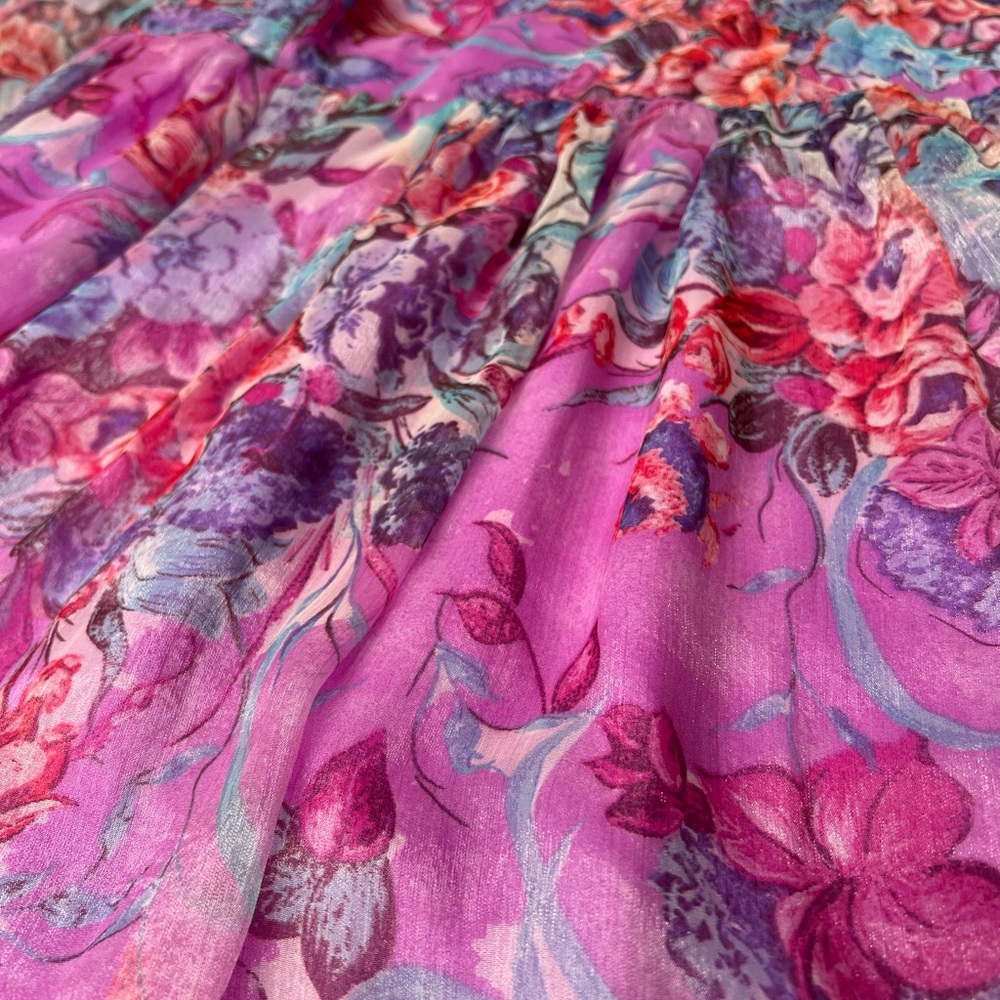 STORIA Pink and Purple Floral Dress - Picture 3 of 5